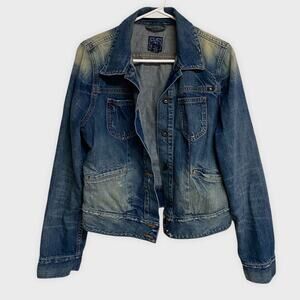 Lucky Brand 100% Cotton Denim Trucker Jacket Size M